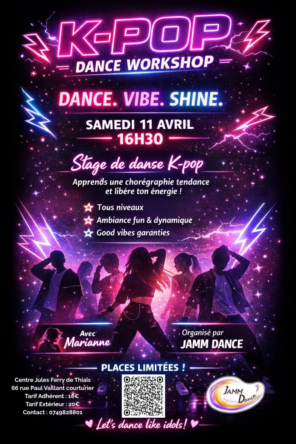 Affiche pour l'événement : K-POP Dance Workshop