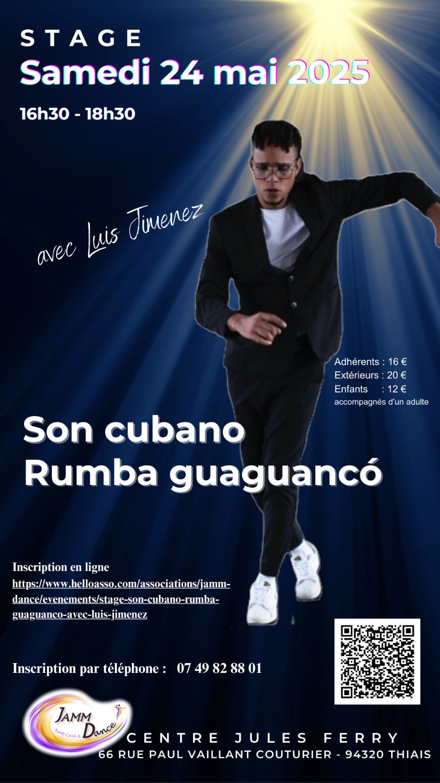 Affiche pour l'événement : Stage : Son cubano Rumba guaguancó
